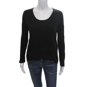 Helmut Unisex Black Pullover Sweater Angora Cashmere Blend Size PP
